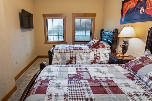 bedroom with carpet flooring