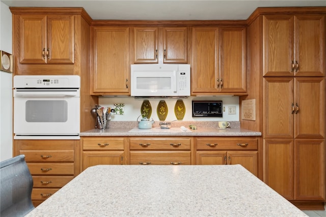 kitchen with white appliances