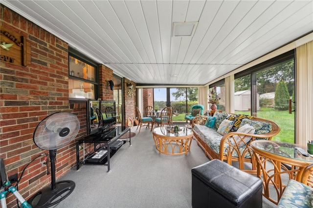 view of sunroom / solarium