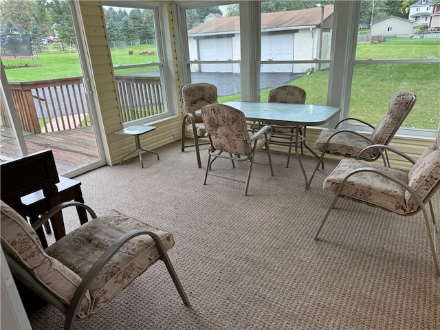 view of sunroom / solarium