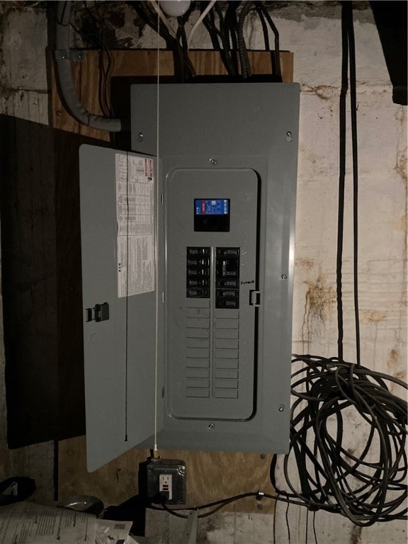 utility room with electric panel