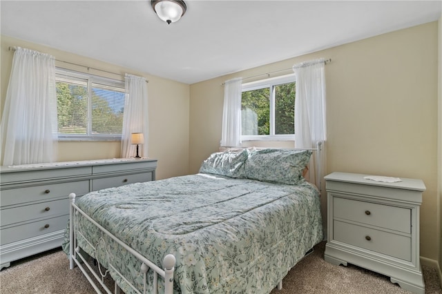 bedroom featuring carpet flooring