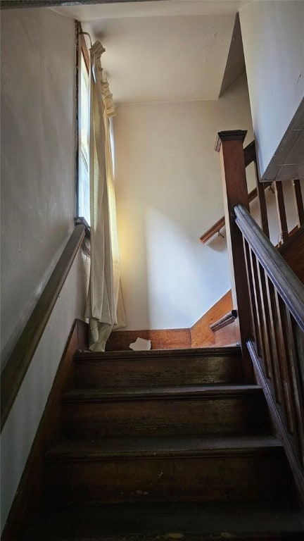 view of stairway