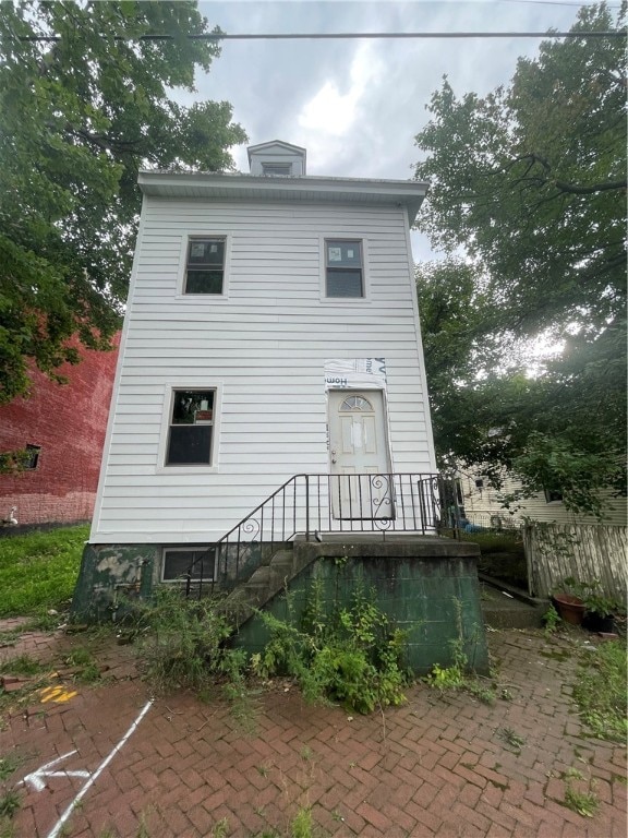 view of rear view of property