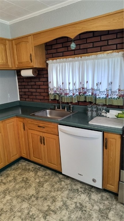 kitchen with sink and dishwasher