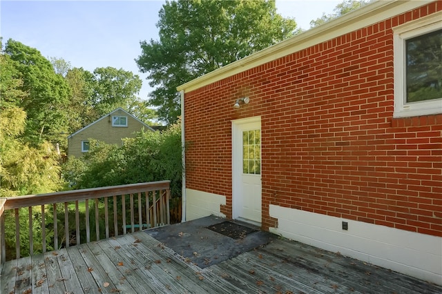 view of wooden terrace