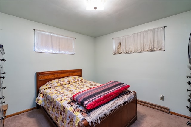 bedroom with carpet flooring