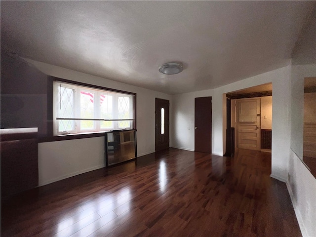 interior space featuring dark hardwood / wood-style floors