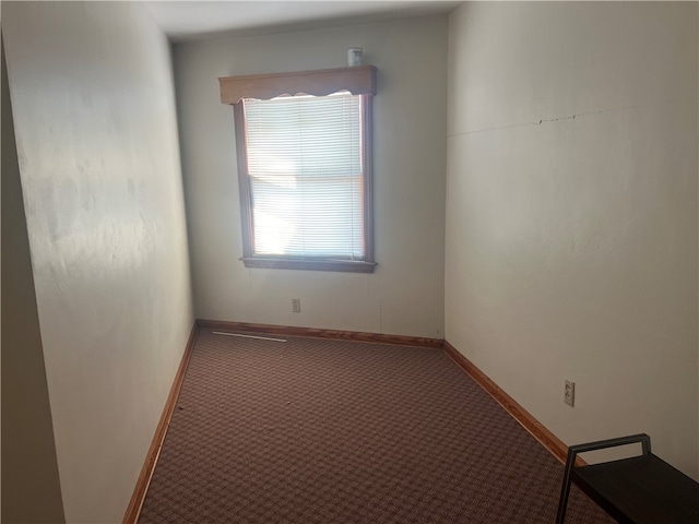 view of carpeted empty room