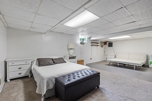 bedroom featuring a paneled ceiling