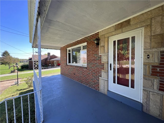 view of patio / terrace featuring a porch