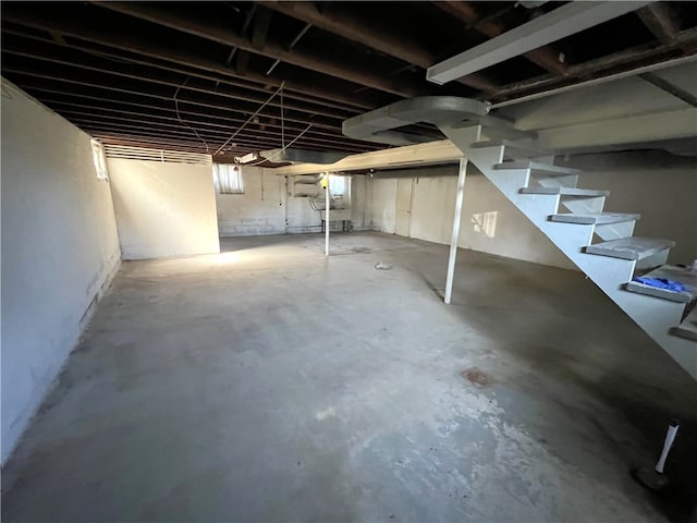 view of basement