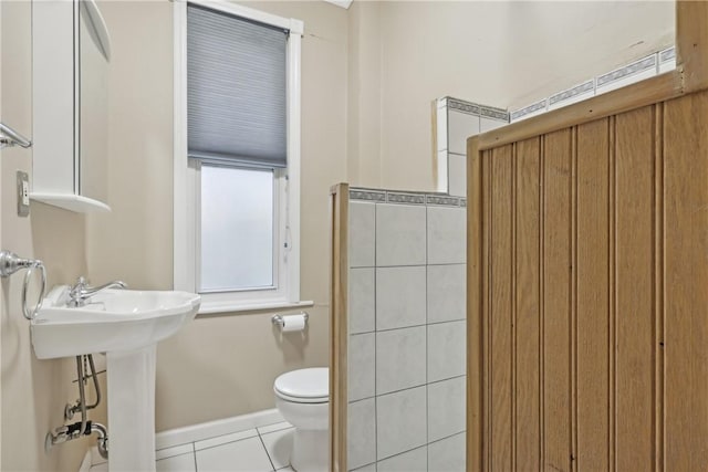 5972 Alder St, Shadyside, PA 15232 - bathroom featuring tile patterned flooring, toilet, and baseboards