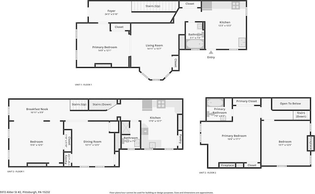 5972 Alder St, Shadyside, PA 15232 - property floor plan