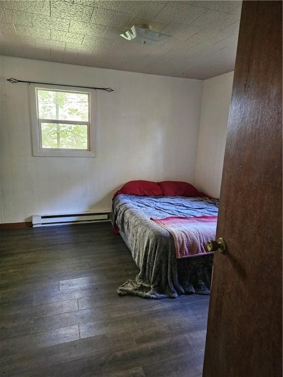 131 Overlook Dr Unit B, Slippery Rock Twp But, PA 16057 - bedroom with hardwood / wood-style flooring and a baseboard radiator
