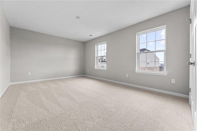 empty room with light carpet