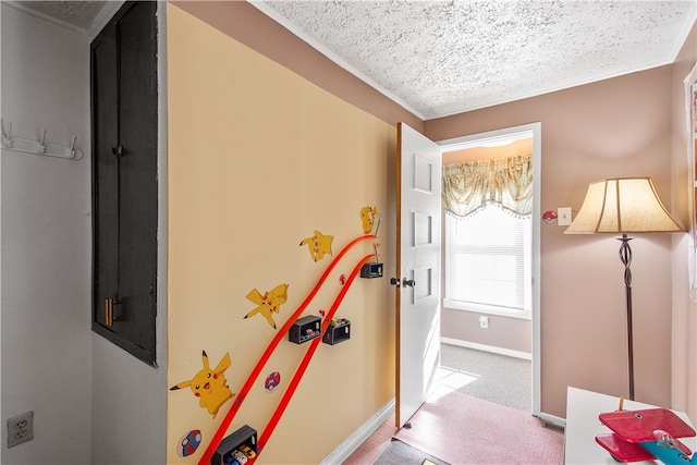 bathroom featuring a textured ceiling