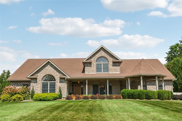 view of front of property with a front yard