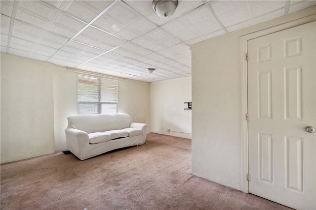 unfurnished room with carpet floors