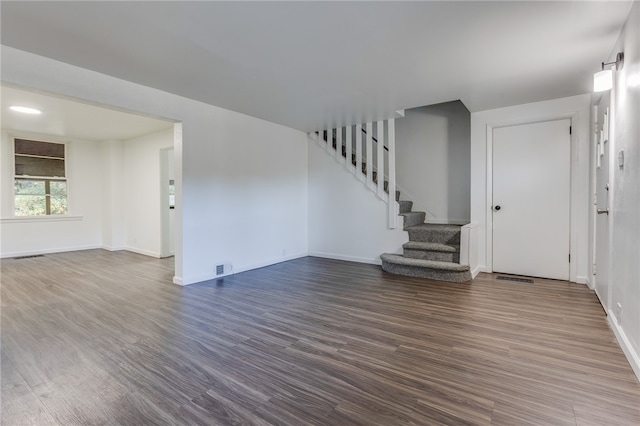 interior space featuring hardwood / wood-style floors