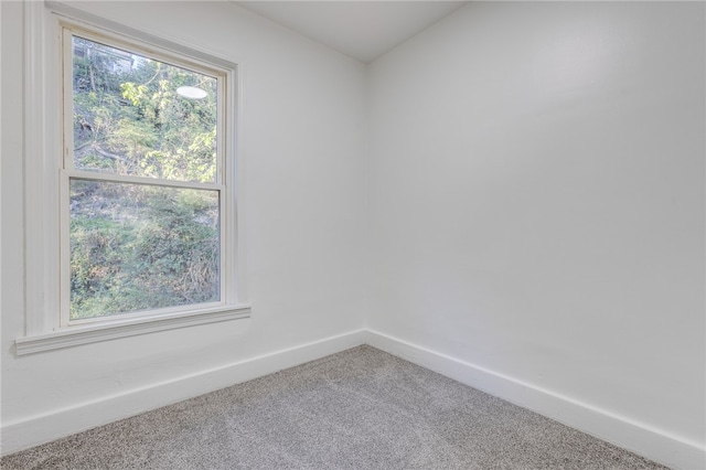 view of carpeted empty room