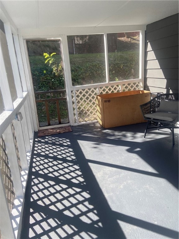 view of sunroom / solarium