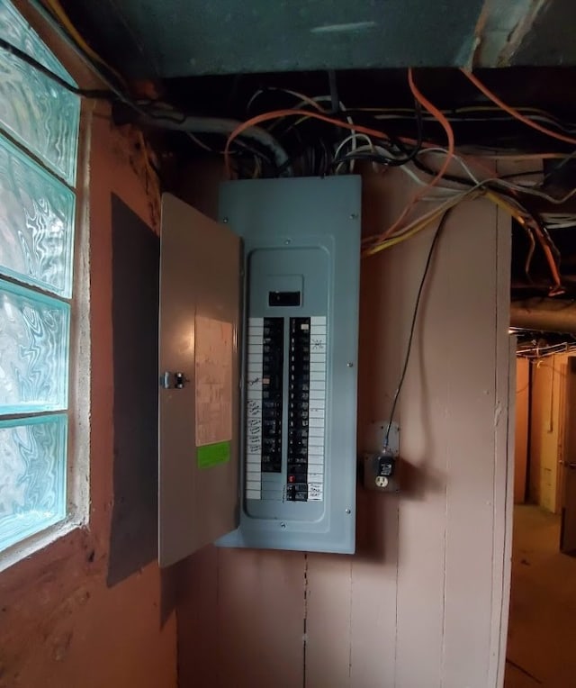 utility room with electric panel