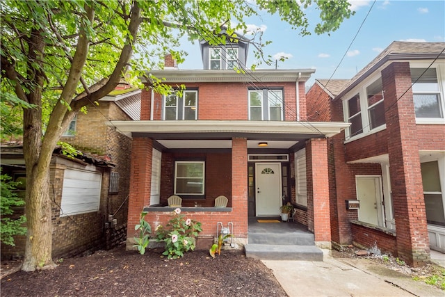 view of front of house featuring a porch