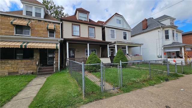 view of front of house with a porch