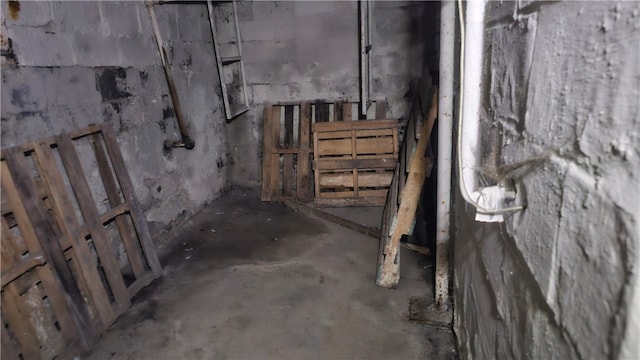 view of basement