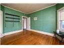 empty room with dark wood-type flooring