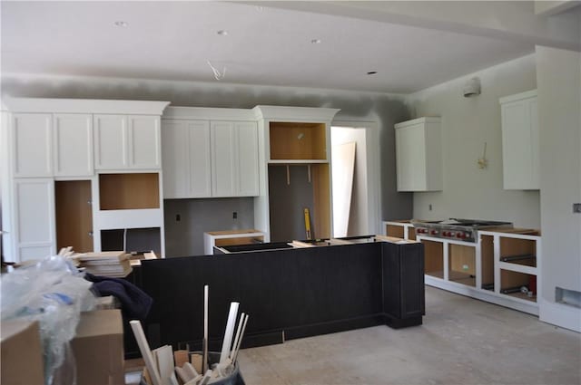 207 Falcon Ln, Cranberry Twp, PA 16066 - kitchen featuring concrete flooring, a center island, and white cabinets
