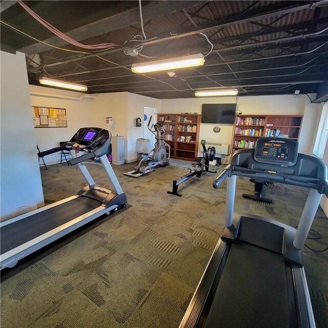 128 N Craig St Unit 703, Oakland, PA 15213 - exercise room featuring carpet floors