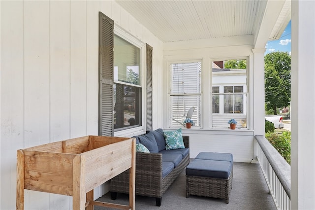 view of sunroom