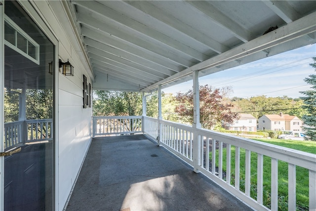 view of patio / terrace with a porch