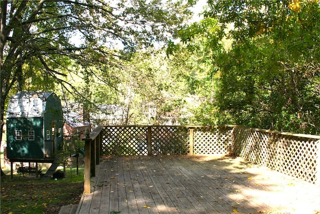 view of wooden terrace