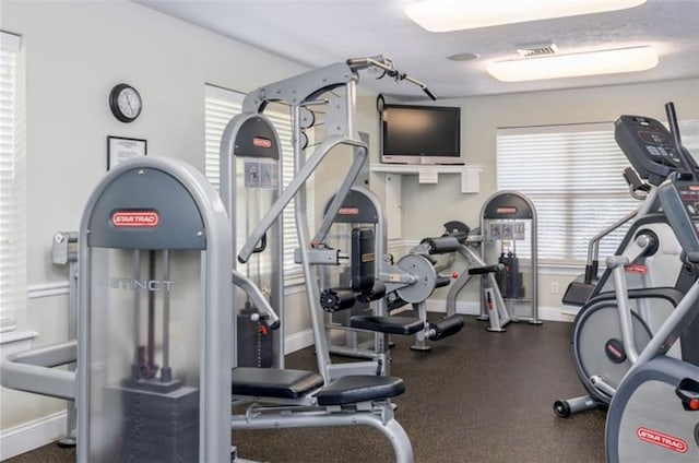 view of exercise room