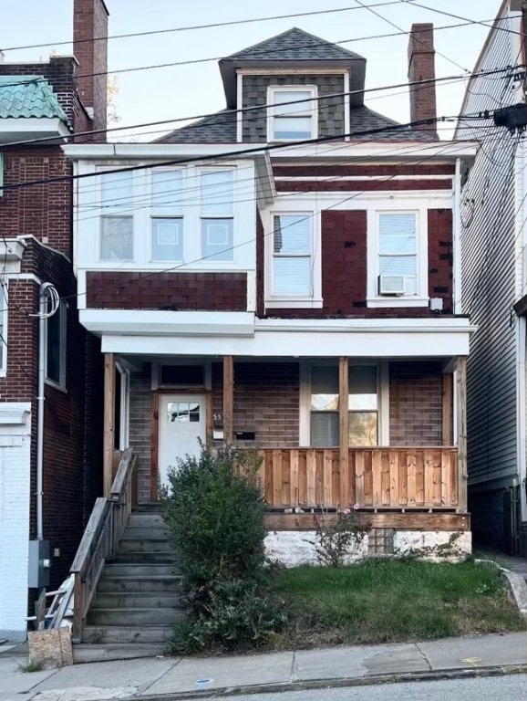 view of front of home with a porch