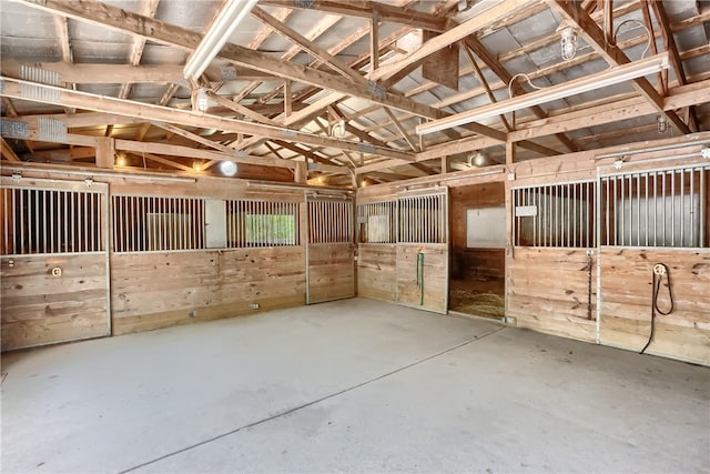 view of horse barn