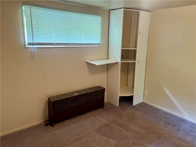 unfurnished bedroom featuring carpet flooring