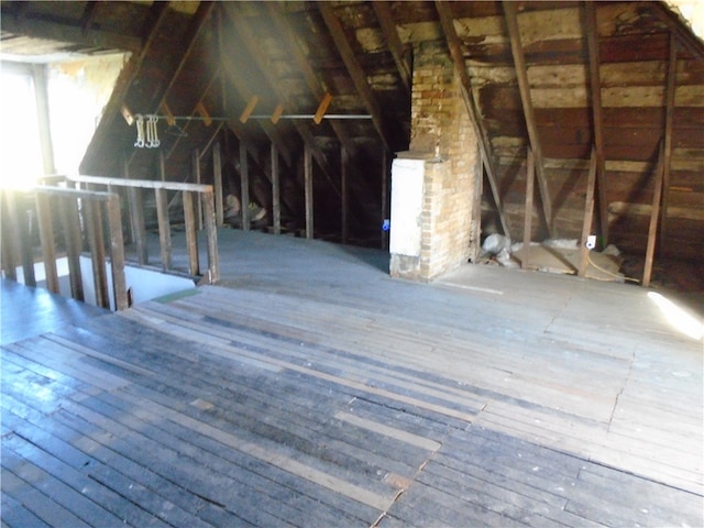 view of attic