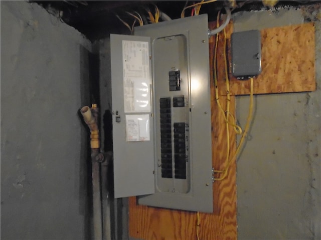 utility room with electric panel