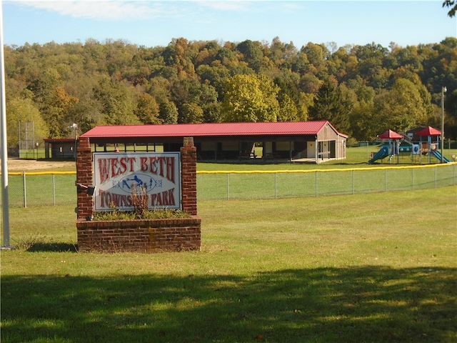 surrounding community featuring a yard