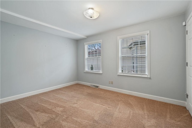 view of carpeted empty room