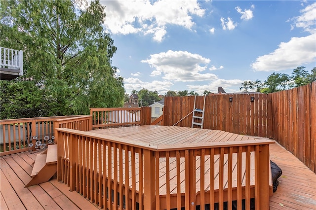 view of wooden terrace