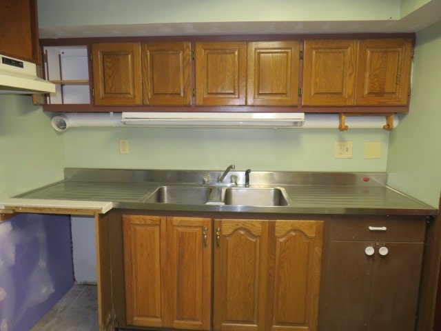 kitchen featuring sink