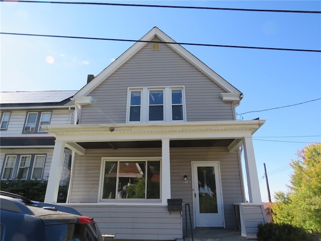 view of front facade featuring a porch