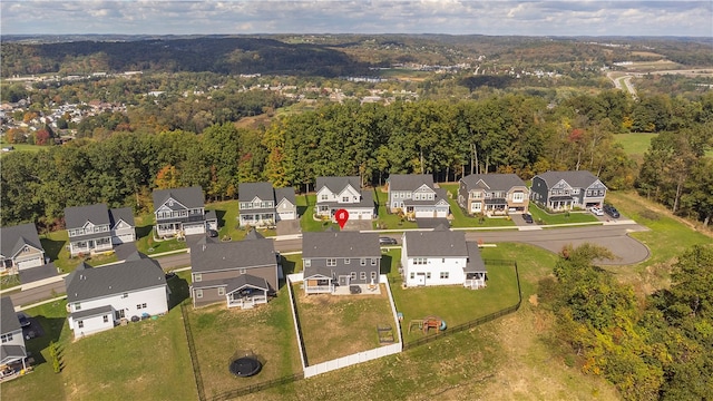 birds eye view of property