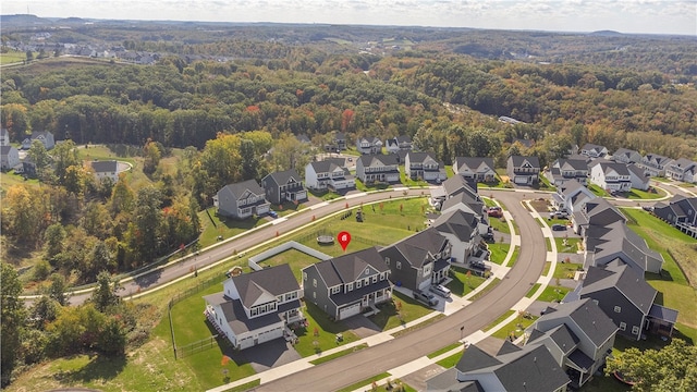 birds eye view of property