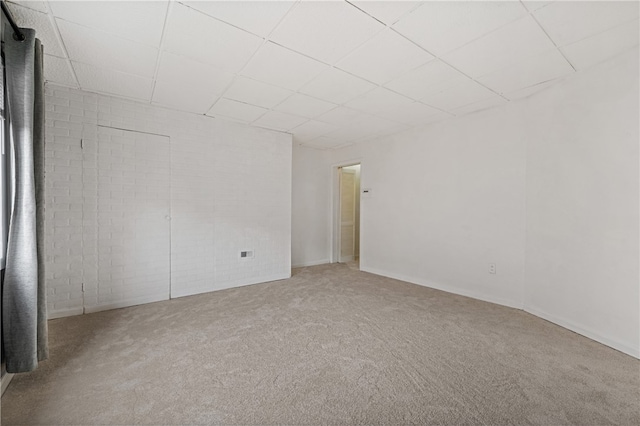 view of carpeted empty room